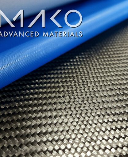 Mako Carbon Epoxy Prepreg Style 284 3K Twill Weave P-2000-C-284-50” RC42 25 lyd